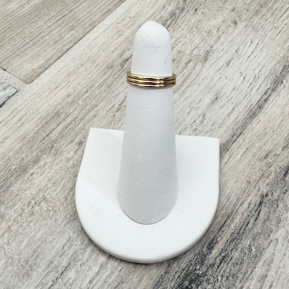 Gold Stackable Rings - Picture 2 of 6